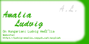 amalia ludvig business card
